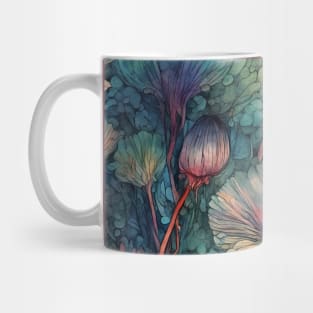 Colourful Painted Flowers Mug